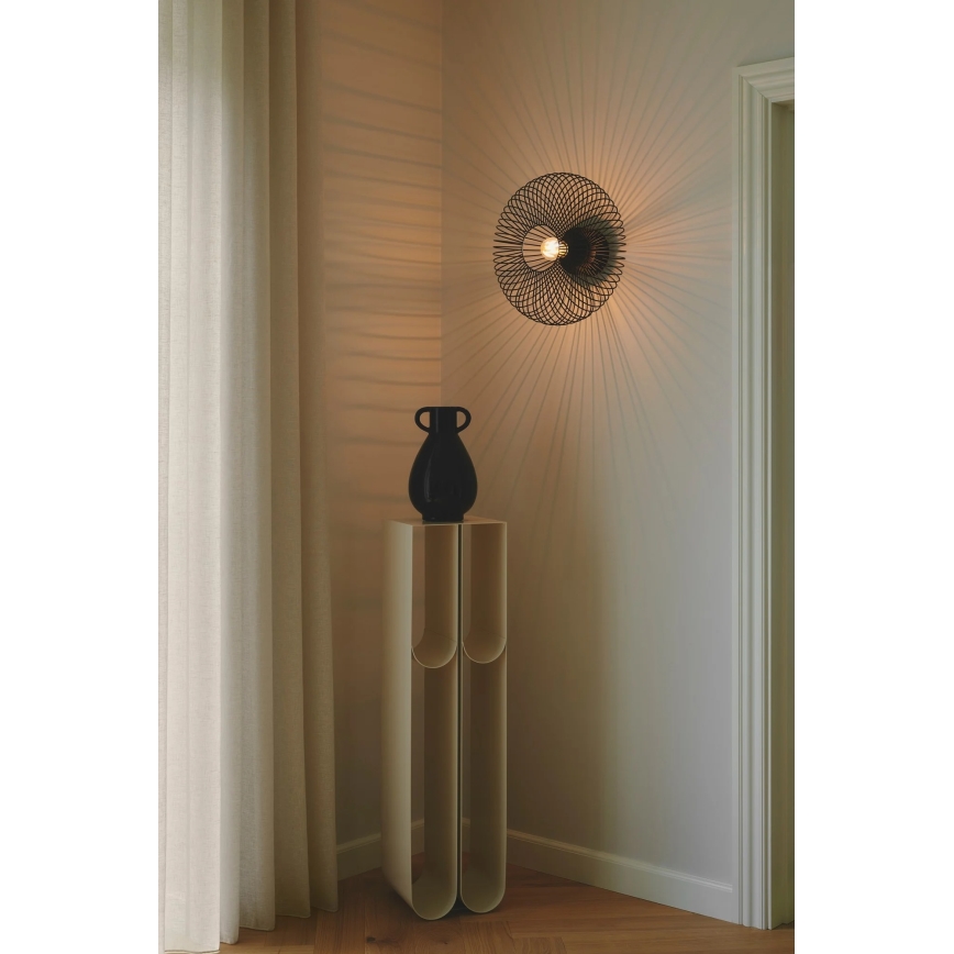 Nordlux - Kattovalaisin BERONI 1xE27/60W/230V halkaisija 40,3 cm musta
