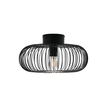 Nordlux - Kattovalaisin BERONI 1xE27/60W/230V halkaisija 40,3 cm musta