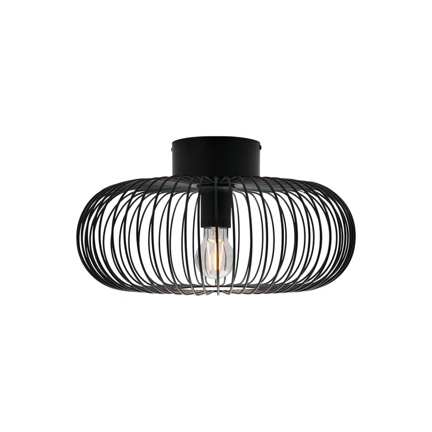 Nordlux - Kattovalaisin BERONI 1xE27/60W/230V halkaisija 40,3 cm musta