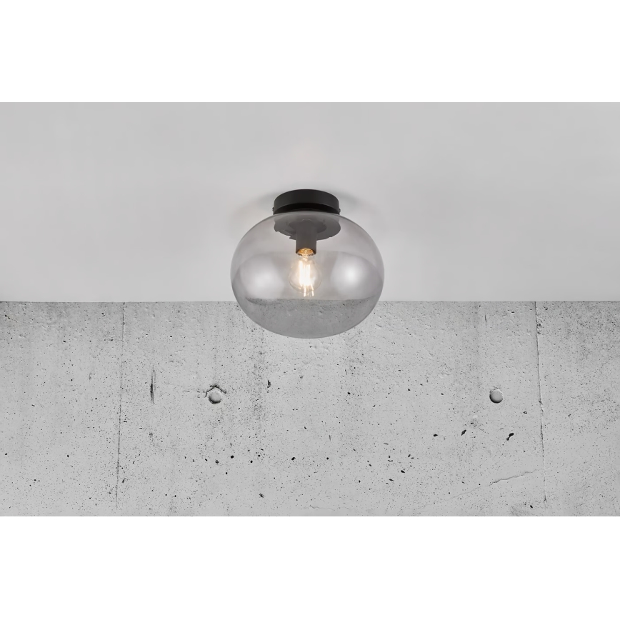 Nordlux - Kattovalo ALTON 1xE27/25W/230V halkaisija 27,5 cm savuinen
