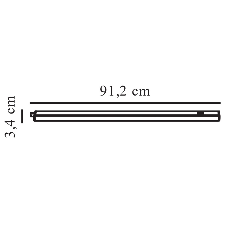 Nordlux - Keittiökaappien alla oleva LED-valo LATONA LED/11W/230V 3000/4000K 91,2 cm
