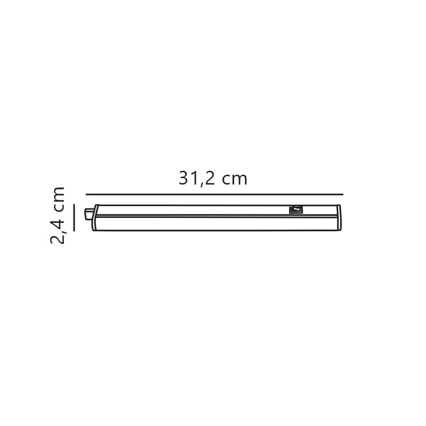 Nordlux - Keittiökaappien alla oleva LED-valo LATONA LED/4W/230V 3000/4000K  31,2 cm