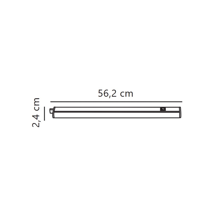 Nordlux - Keittiökaappien alla oleva LED-valo LATONA LED/8W/230V 3000/4000K 56,2 cm
