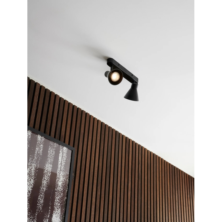 Nordlux - Kohdevalaisin EIK 2xGU10/35W/230V musta