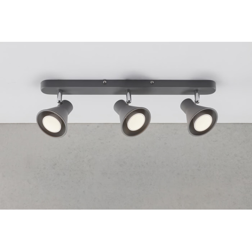 Nordlux - Kohdevalaisin EIK 3xGU10/35W/230V harmaa