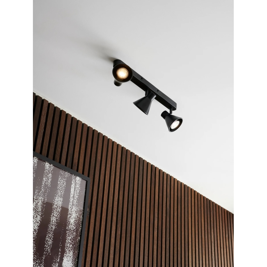 Nordlux - Kohdevalaisin EIK 3xGU10/35W/230V musta