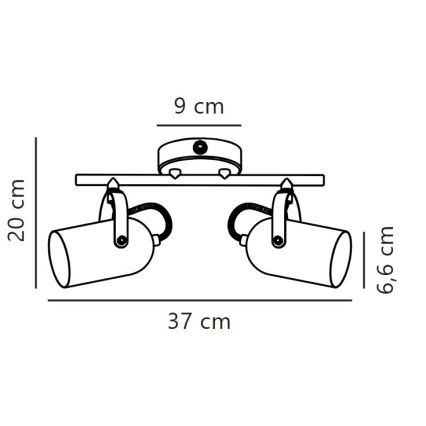 Nordlux - Kohdevalo LOTUS 2xE14/40W/230V