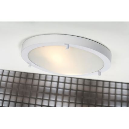Nordlux - Kylpyhuoneen kattovalaisin ANCONA 2xE27/40W/230V IP43 Ø 31,5 cm valkoinen