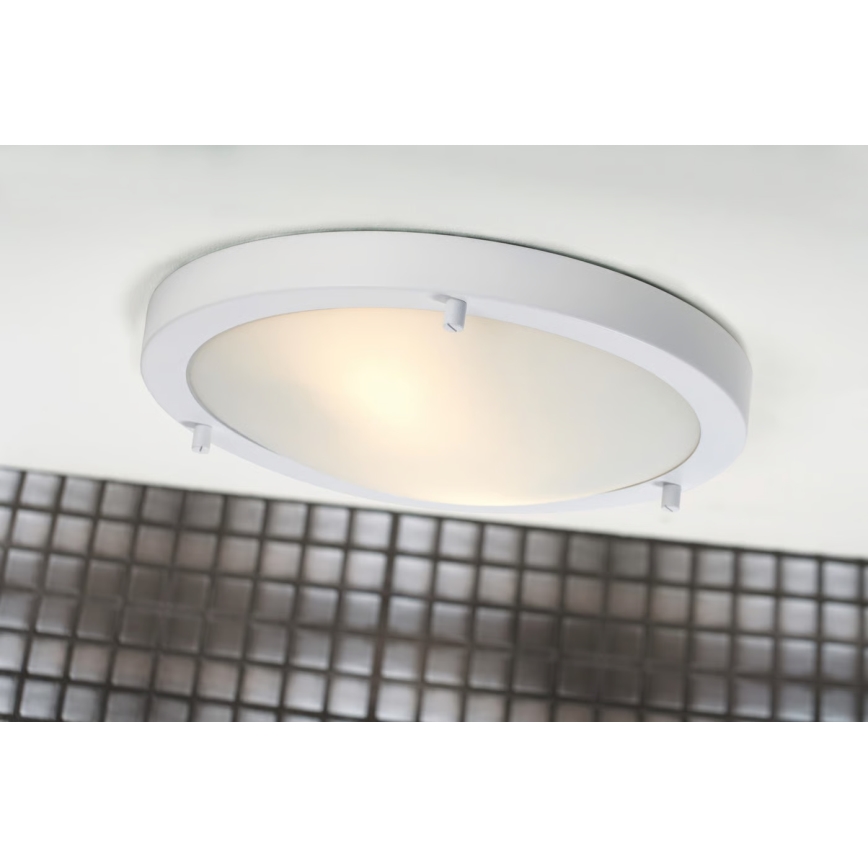 Nordlux - Kylpyhuoneen kattovalaisin ANCONA 2xE27/40W/230V IP43 Ø 31,5 cm valkoinen
