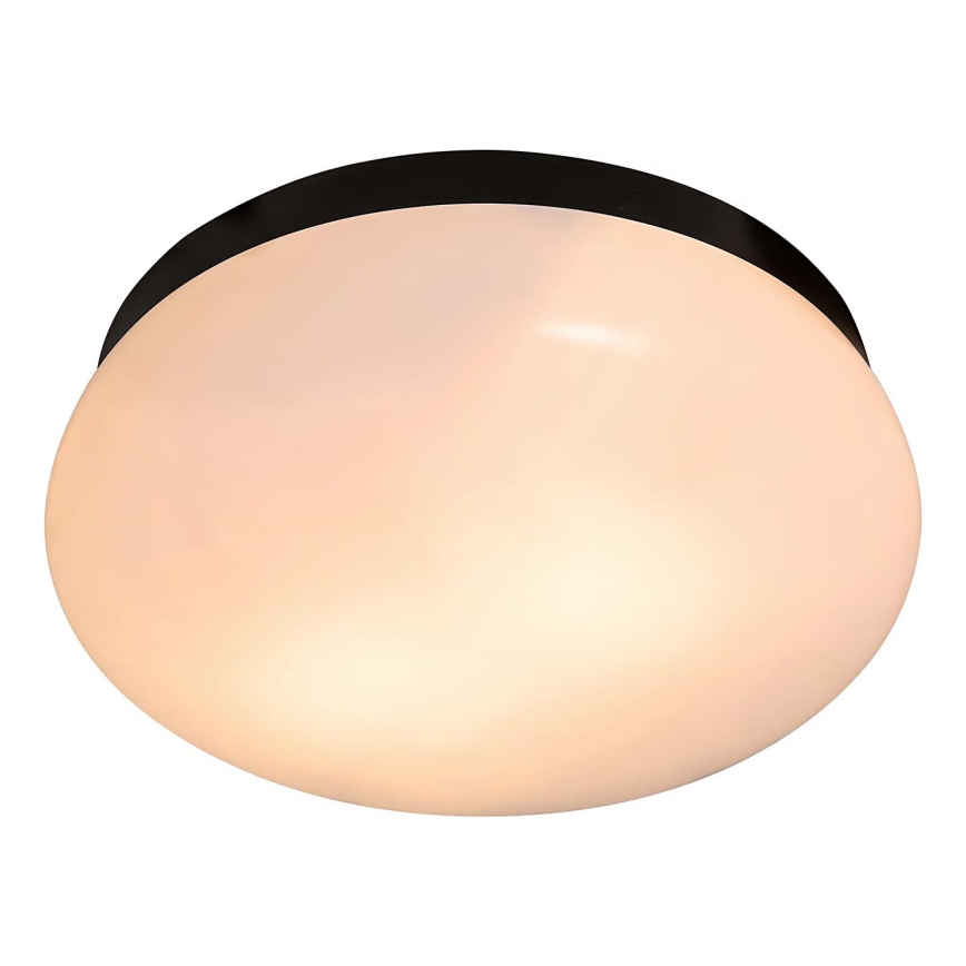 Nordlux - Kylpyhuoneen kattovalaisin FOAM 2xE27/55W/230V IP44 musta