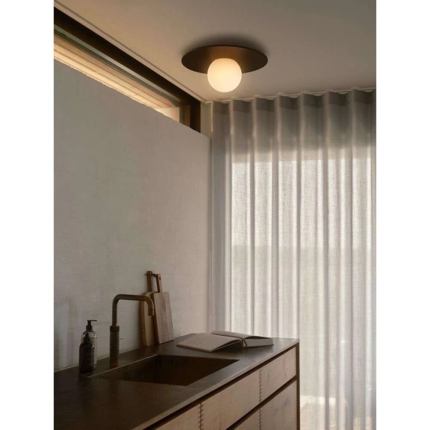 Nordlux - Kylpyhuoneen kattovalaisin SIONA 1xE27/60W/230V IP44 musta