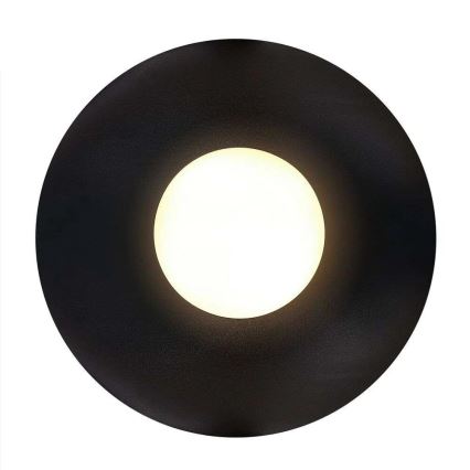 Nordlux - Kylpyhuoneen kattovalaisin SIONA 1xE27/60W/230V IP44 musta