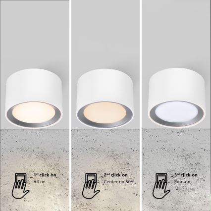 Nordlux - kylpyhuoneen LED-kohdevalo LANDON LED/6,5W/230V IP44 valkoinen