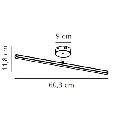 Nordlux - Kylpyhuoneen LED-peilivalo IP LED/7,2W/230V IP44 60 cm valkoinen