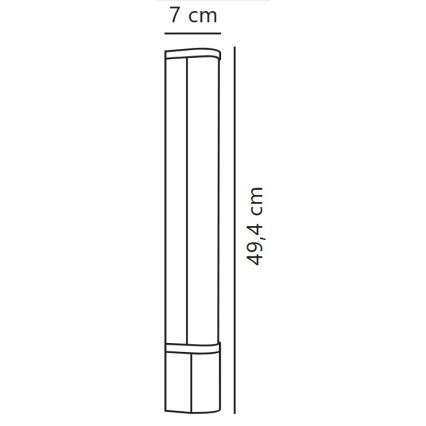 Nordlux - Kylpyhuoneen LED-peilivalo MALAIKA LED/6W/230V 3000K IP44 valkoinen