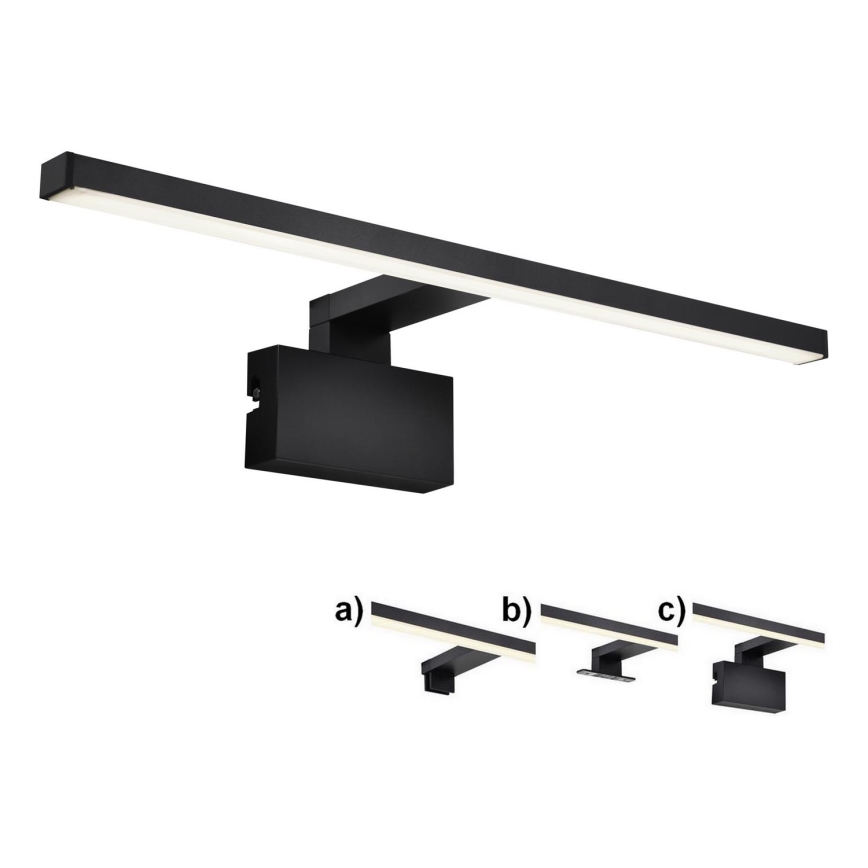 Nordlux - Kylpyhuoneen LED-peilivalo MARLEE LED/8,9W/230V IP44 4000K 50 cm musta