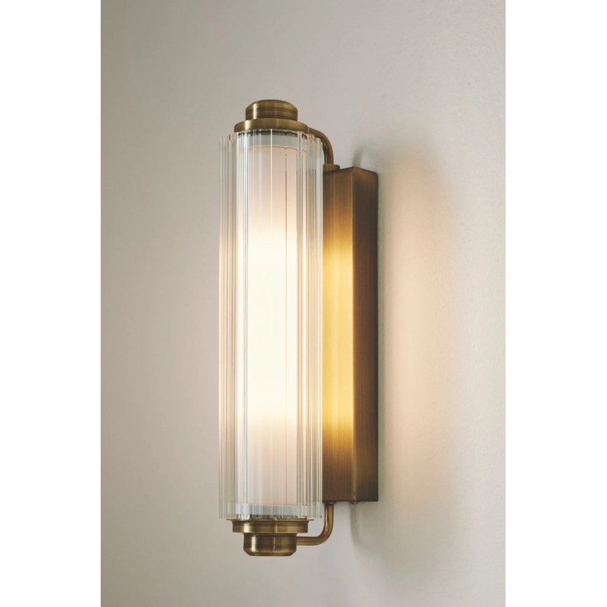 Nordlux - Kylpyhuoneen peilivalaisin NIMAL 2xE14/25W/230V IP44 messinki