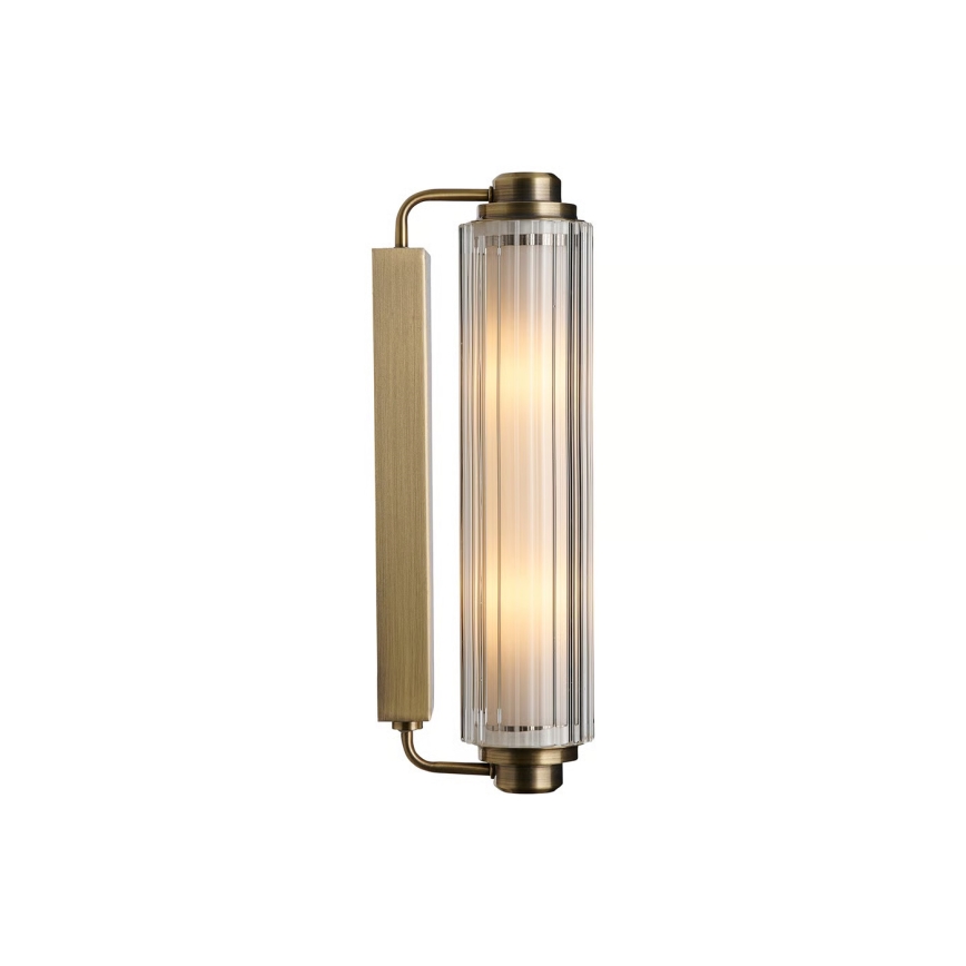 Nordlux - Kylpyhuoneen peilivalaisin NIMAL 2xE14/25W/230V IP44 messinki