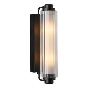 Nordlux - Kylpyhuoneen peilivalaisin NIMAL 2xE14/25W/230V IP44 musta