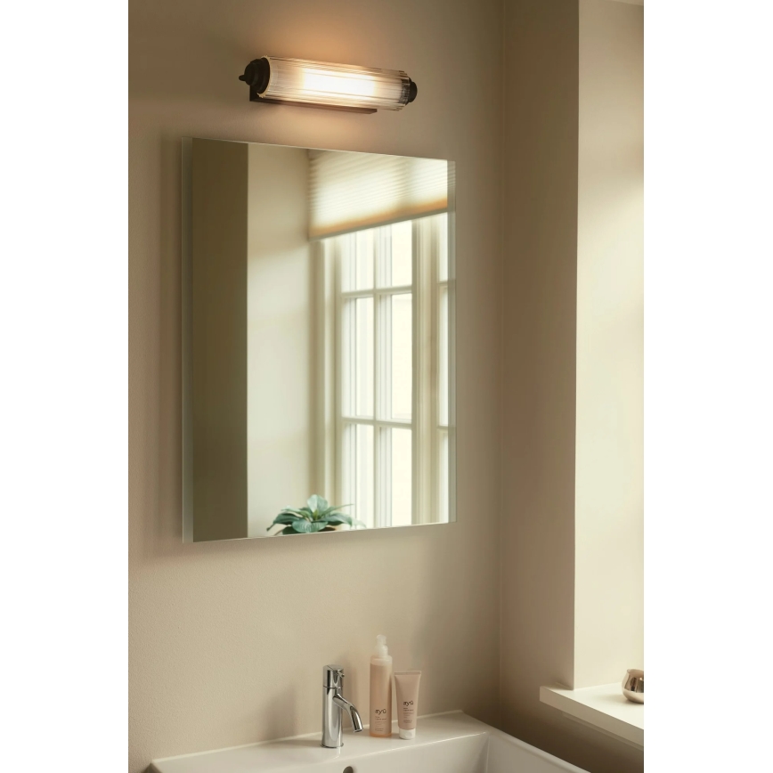 Nordlux - Kylpyhuoneen peilivalaisin NIMAL 2xE14/25W/230V IP44 musta