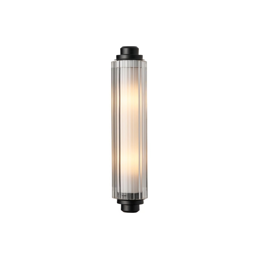Nordlux - Kylpyhuoneen peilivalaisin NIMAL 2xE14/25W/230V IP44 musta