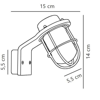 Nordlux - Kylpyhuoneen seinävalaisin MARINA 1xG9/40W/230V IP44 musta
