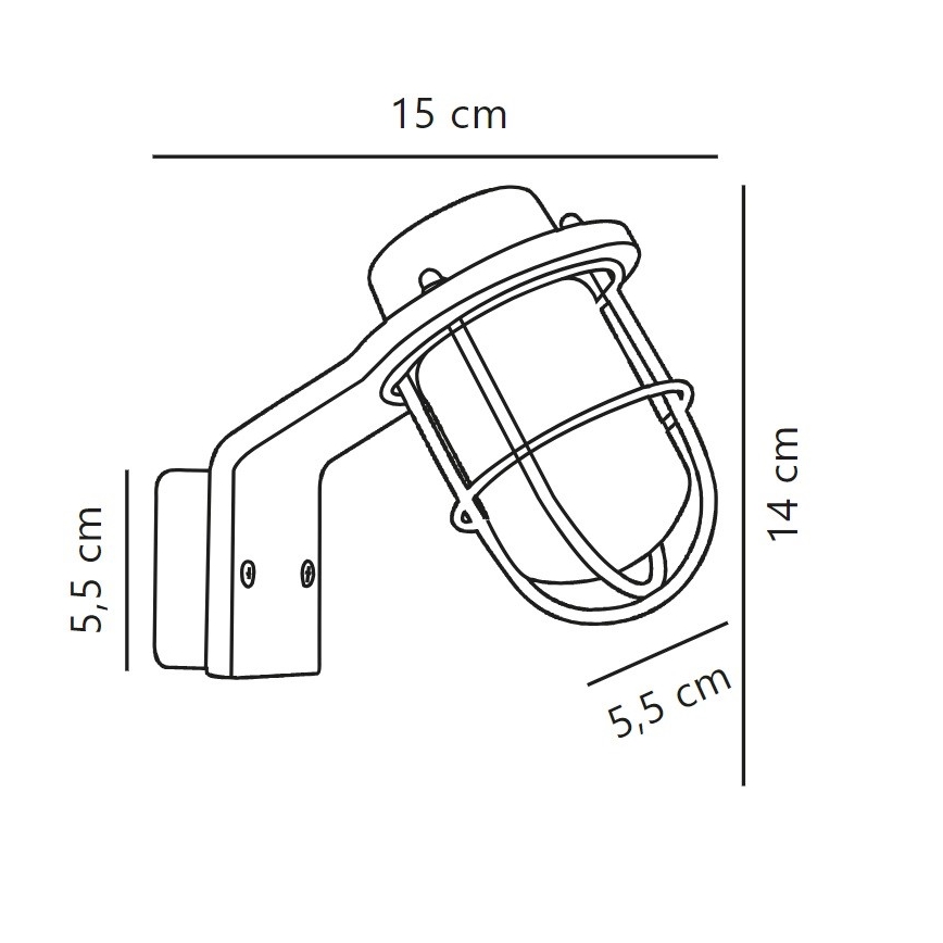 Nordlux - Kylpyhuoneen seinävalaisin MARINA 1xG9/40W/230V IP44 musta
