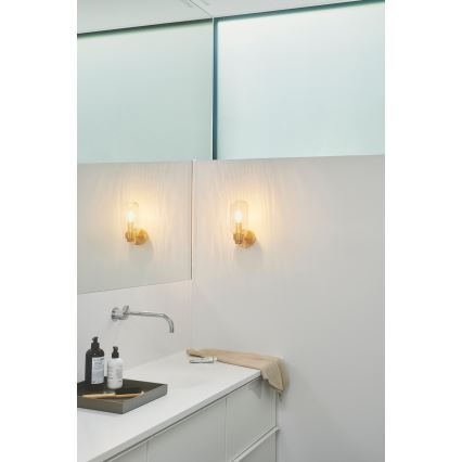 Nordlux - Kylpyhuoneen seinävalaisin TUTAN 1xE14/25W/230V IP44 messinki