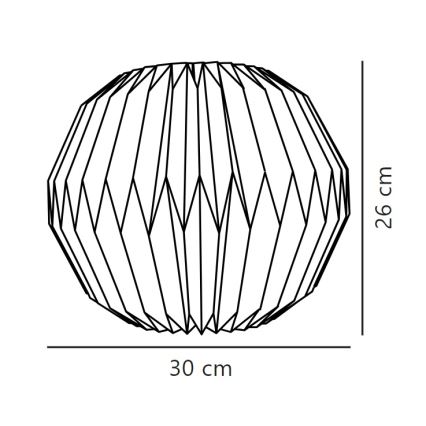 Nordlux - Lampunvarjostin kattokruunulle BELLOY E27 halkaisija 30 cm