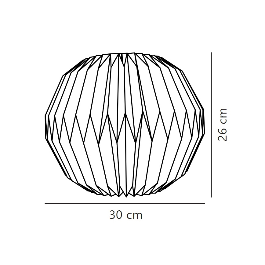 Nordlux - Lampunvarjostin kattokruunulle BELLOY E27 halkaisija 30 cm