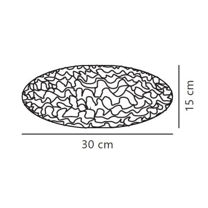 Nordlux - Lampunvarjostin kattokruunulle VILLO E27 halkaisija 30 cm valkoinen