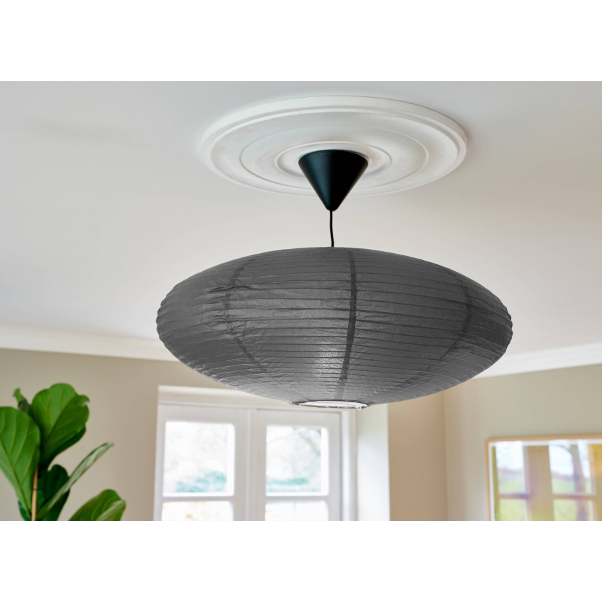 Nordlux - Lampunvarjostin kattokruunulle VILLO E27 halkaisija 60 cm harmaa