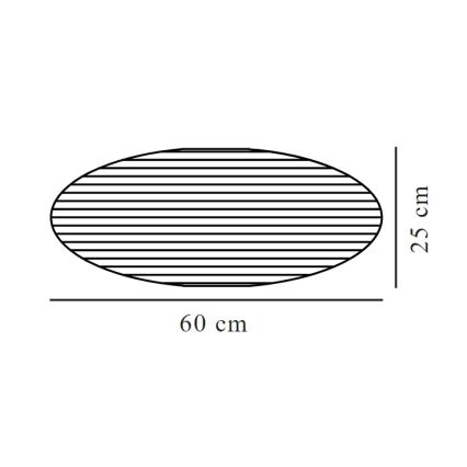Nordlux - Lampunvarjostin kattokruunulle VILLO E27 halkaisija 60 cm harmaa