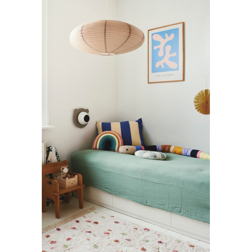Nordlux - Lampunvarjostin kattokruunulle VILLO E27 halkaisija 60 cm ruskea
