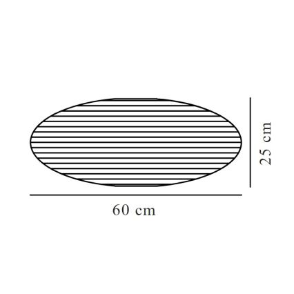 Nordlux - Lampunvarjostin kattokruunulle VILLO E27 halkaisija 60 cm ruskea