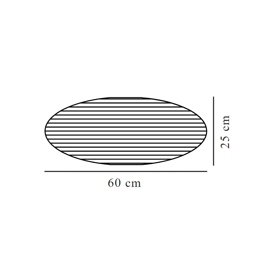 Nordlux - Lampunvarjostin kattokruunulle VILLO E27 halkaisija 60 cm ruskea
