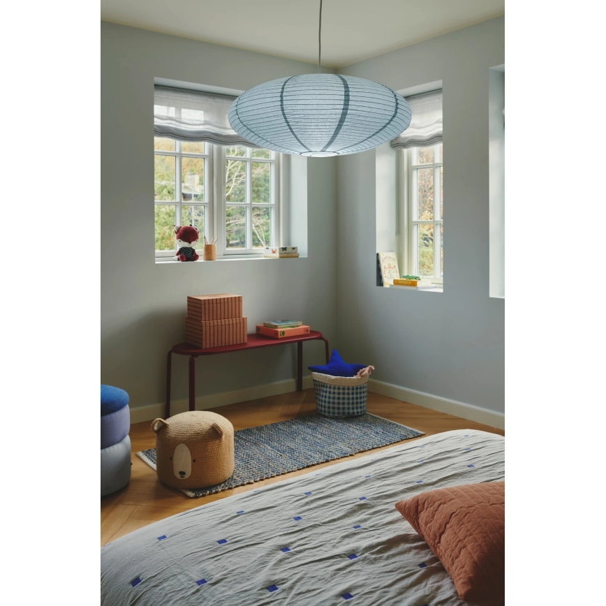 Nordlux - Lampunvarjostin kattokruunulle VILLO E27 halkaisija 60 cm sininen