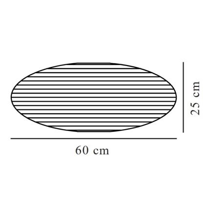 Nordlux - Lampunvarjostin kattokruunulle VILLO E27 halkaisija 60 cm sininen