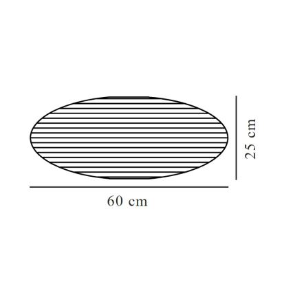 Nordlux - Lampunvarjostin kattokruunulle VILLO E27 halkaisija 60 cm valkoinen