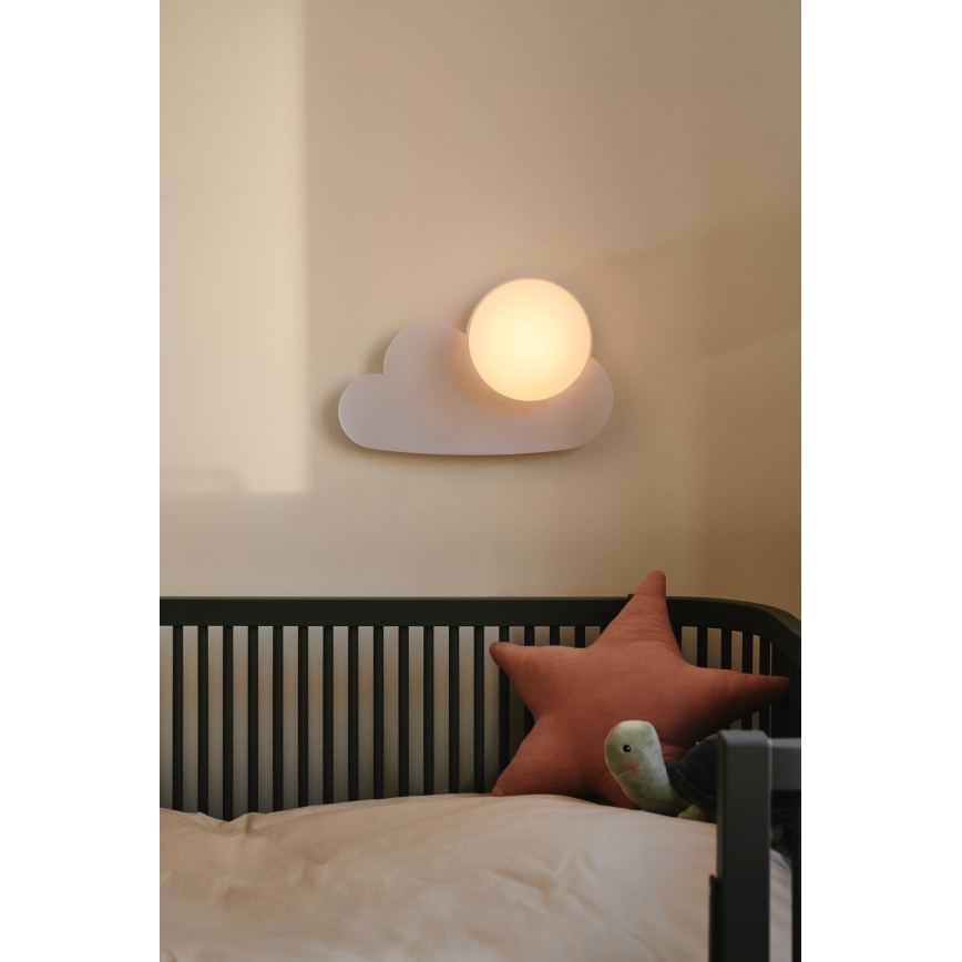 Nordlux - Lasten seinävalaisin SKYKU CLOUD 1xE14/25W/230V pilvi