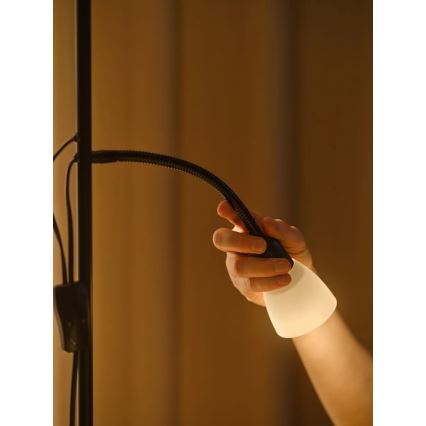 Nordlux - Lattialamppu LAURIA 1xE27/40W/230V + 1xE14/15W