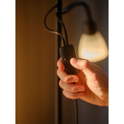 Nordlux - Lattialamppu LAURIA 1xE27/40W/230V + 1xE14/15W