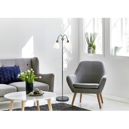Nordlux - Lattiavalaisin RAY 2xE14/25W/230V kiiltävä kromi