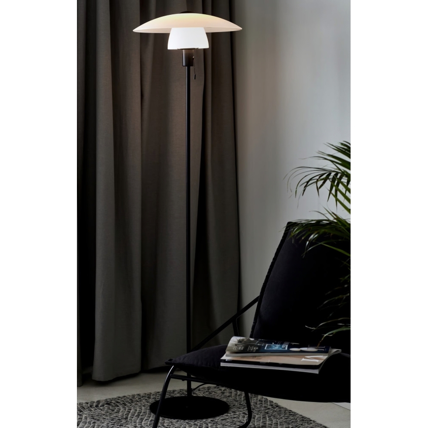 Nordlux - Lattiavalaisin VERONA 1xE27/40W/230V musta