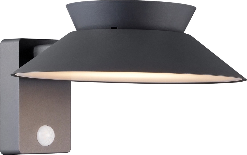 Nordlux - LED-aurinkokäyttöinen seinävalaisin anturilla JUSTINA LED/5W/3,7V IP44 1800 mAh