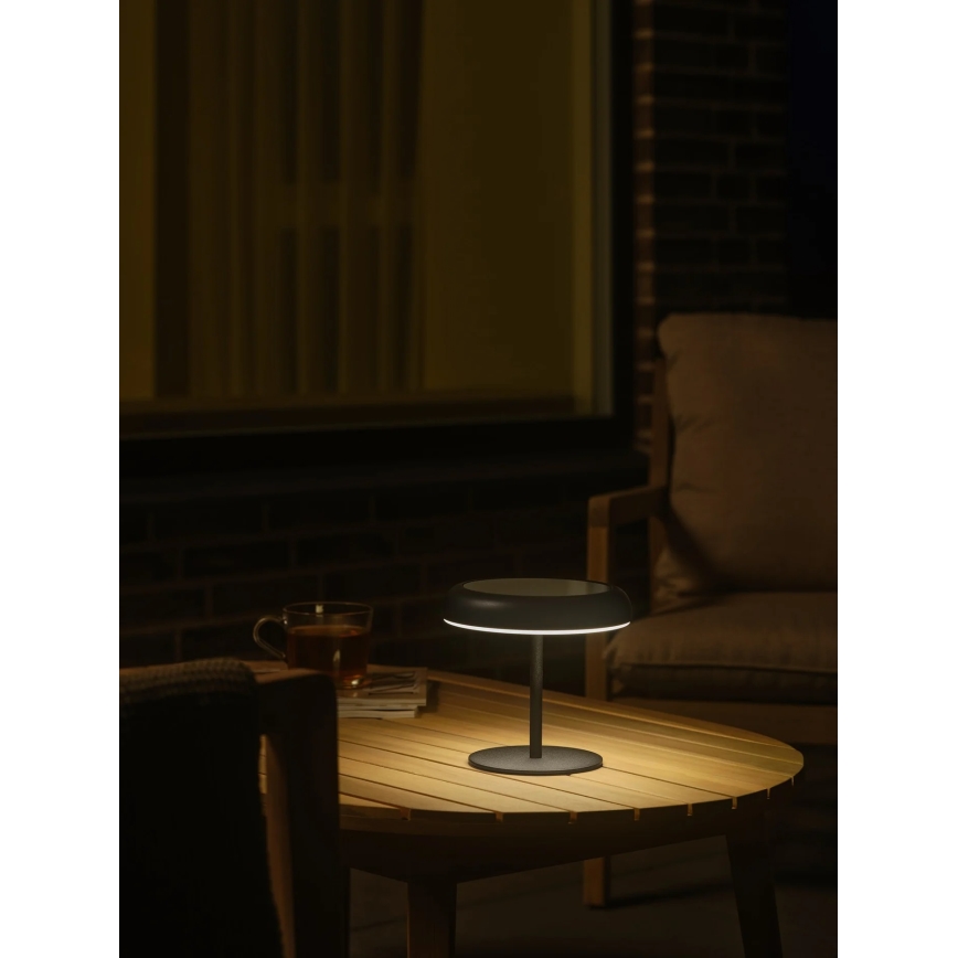 Nordlux - LED aurinkovalaisin ELMER LED/2W/3,7V IP44 musta
