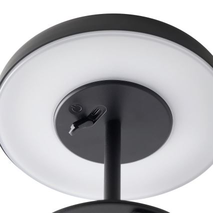Nordlux - LED aurinkovalaisin ELMER LED/2W/3,7V IP44 musta