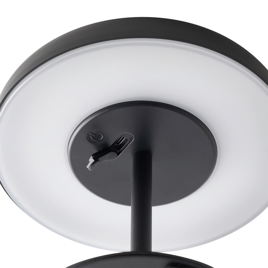 Nordlux - LED aurinkovalaisin ELMER LED/2W/3,7V IP44 musta