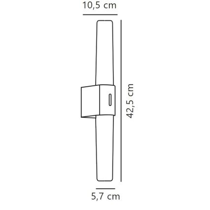 Nordlux - LED Himmennettävä kylpyhuoneen peilivalaisin HELVA LED/9,5W/230V IP44 3000/4000K CRI 90 mattakromi