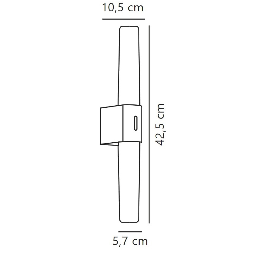 Nordlux - LED Himmennettävä kylpyhuoneen peilivalaisin HELVA LED/9,5W/230V IP44 3000/4000K CRI 90 mattakromi